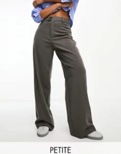Trousers & Leggings*Stradivarius Tailored Straight Trouser In Dark Grey