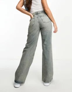 Tall*Stradivarius Tall Str Baggy Jean In Vintage Wash Blue