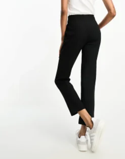 Tall*Stradivarius Tall Tailored Cigarette Trouser In Black