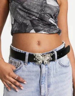 Belts*Tammy Girl Butterfly Shape Belt In Black