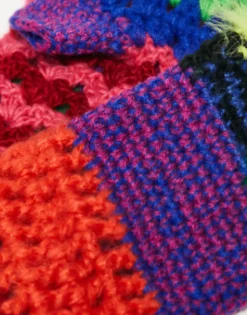 Gloves*The Ragged Priest Spliced Knit Fingerless Gloves In Multi