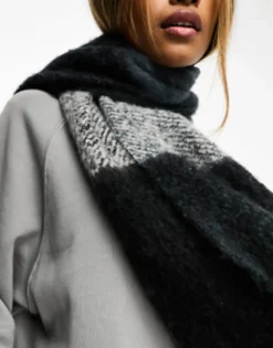 Scarves*Threadbare Knitted Scarf In Navy Check