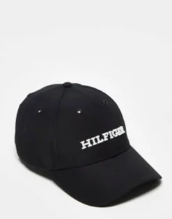 Caps*Tommy Hilfiger Logo Cap In Black