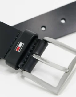 Belts*Tommy Hilfiger New Denton 3.5Cm Leather Belt In Black