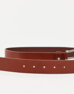 Belts*Tommy Hilfiger New Denton 3.5Cm Leather Belt In Dark Tan