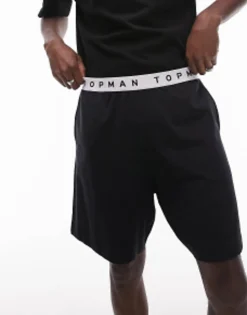 Shorts*Topman Lounge Short In Black
