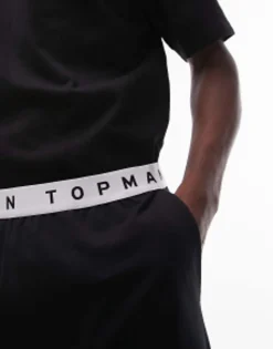 Shorts*Topman Lounge Short In Black