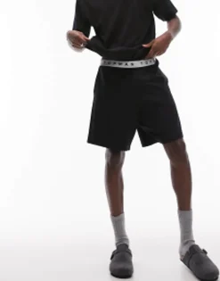 Shorts*Topman Lounge Short In Black