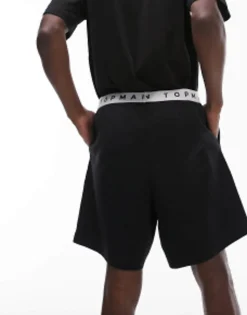 Shorts*Topman Lounge Short In Black