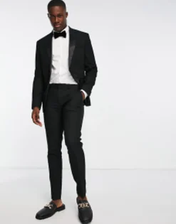 Suits & Tailoring*Topman Skinny Tuxedo Suit In Black