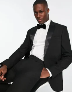 Suits & Tailoring*Topman Skinny Tuxedo Suit In Black