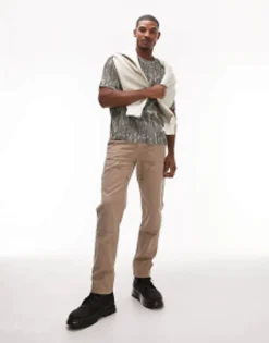 Trousers & Chinos*Topman Straight Carpenter Trousers In Stone