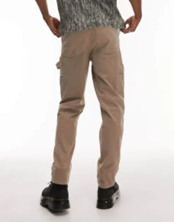 Trousers & Chinos*Topman Straight Carpenter Trousers In Stone