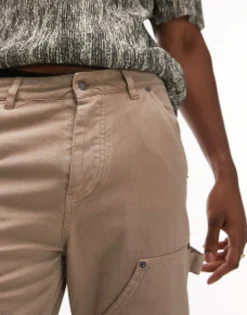 Trousers & Chinos*Topman Straight Carpenter Trousers In Stone