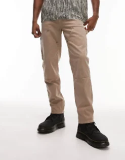 Trousers & Chinos*Topman Straight Carpenter Trousers In Stone