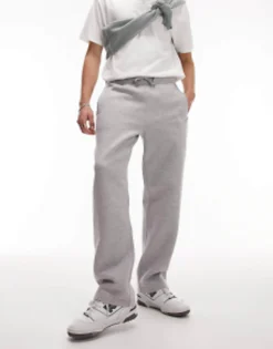 Tracksuits*Topman Straight Leg Jogger In Marl Grey