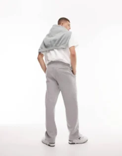 Tracksuits*Topman Straight Leg Jogger In Marl Grey
