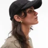 Caps*Topshop Carly Soft Touch Cap In Black