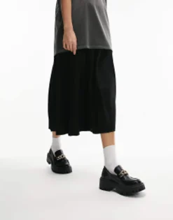 Loafers*Topshop Charlie Chunky Loafer With Chain In Black