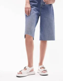 Flat Sandals*Topshop Gen Buckle Sling Back Sandal In Croc White