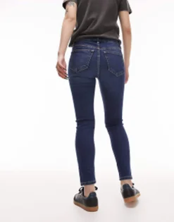Petite*Topshop Petite Jamie Jeans In Rich Blue
