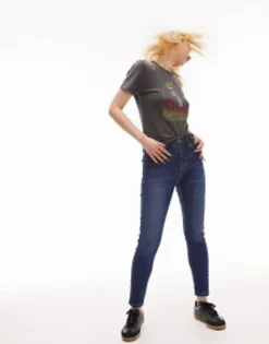 Petite*Topshop Petite Jamie Jeans In Rich Blue