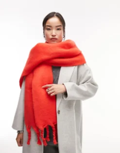 Scarves*Topshop Sky Soft Scarf In Red