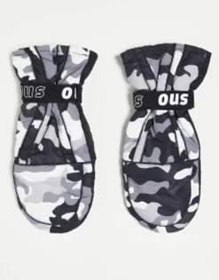Gloves*Topshop Sno Ski Mittens In Grey