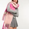 Scarves*Vero Moda Brushed Check Scarf In Pink
