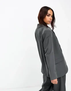 Suits & Tailoring*Vero Moda Tailored Blazer Co-Ord In Grey Grey Pinstripe