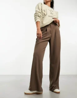 Trousers & Leggings*Vero Moda Wide Leg Trouser In Brown