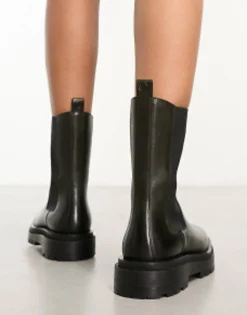 Chelsea Boots*WALK LONDON Dana Chelsea Boots In Leather Olive
