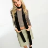 Scarves*Weekday Hairy Slim Scarf In Black