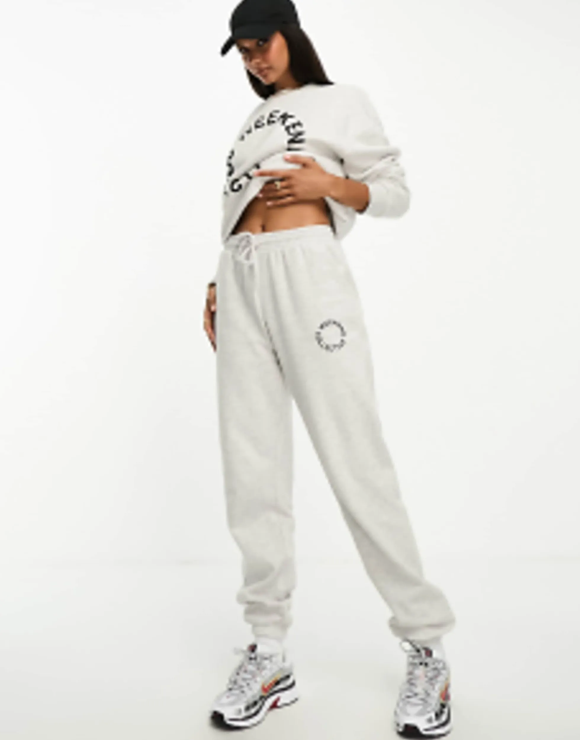 Tracksuits & Joggers*WEEKEND COLLECTIVE Co-Ord Oversized Jogger And Sweatshirt With Logo In Grey